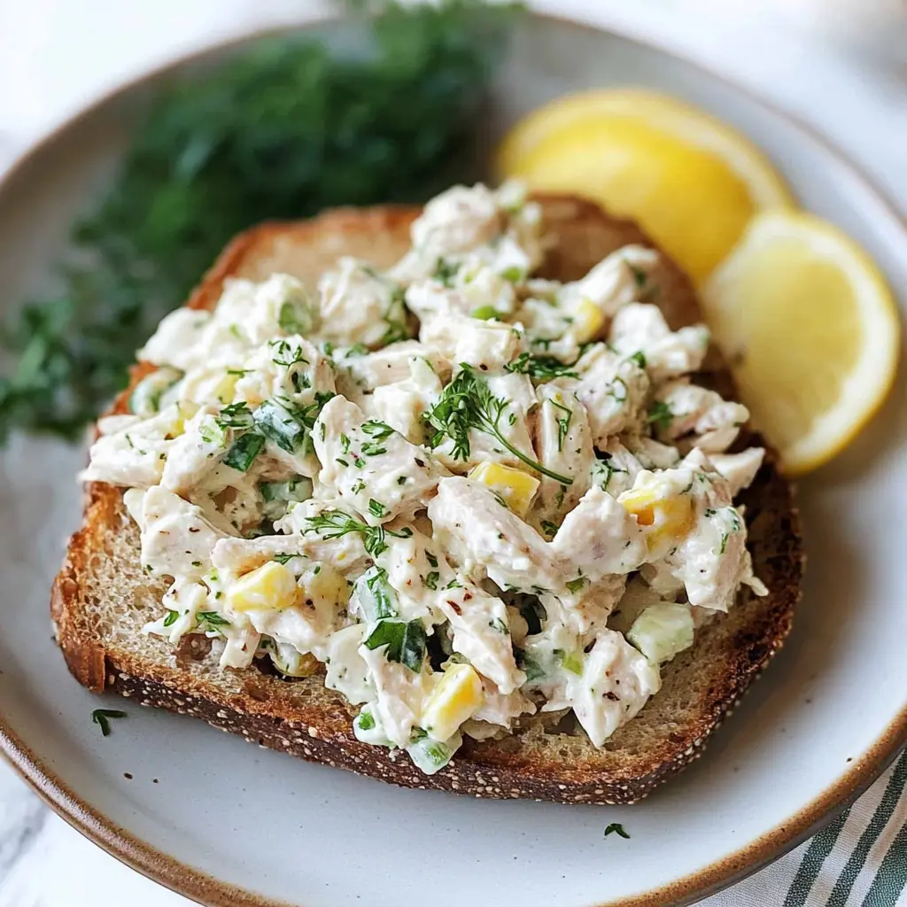 High Protein Chicken Salad with Cottage Cheese