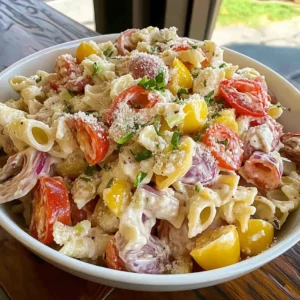 Grinder Sub Pasta Salad with Tortellini – Creamy, colorful pasta salad