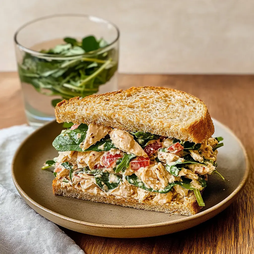 marry me chicken salad served in a rustic bowl