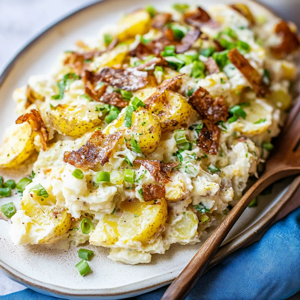 Vegan Smashed Potato Salad