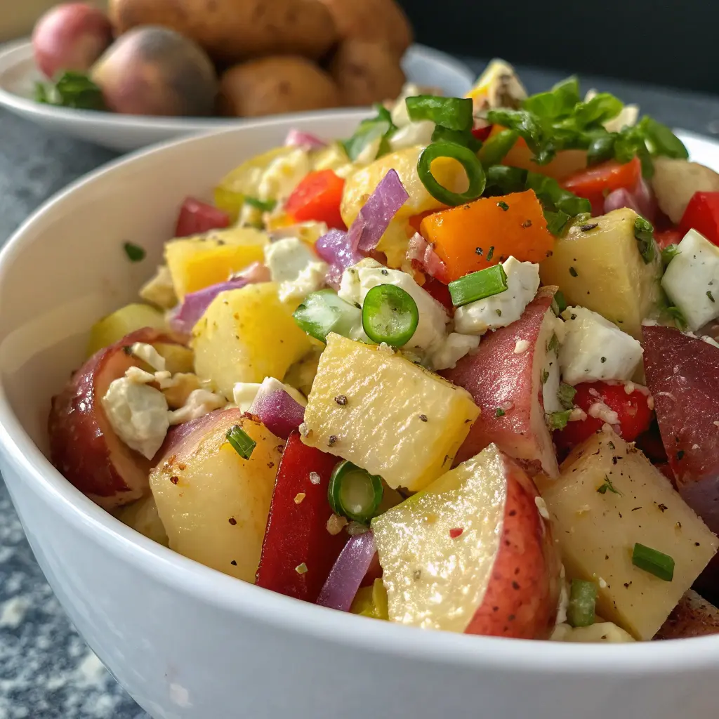 Baked Potato Salad Recipe – A creamy and delicious side dish with baked potatoes, herbs, and a savory dressing.