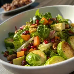 Fresh Brussels Sprout Salad Recipe – Perfect for Healthy Dinners & Holiday Gatherings!