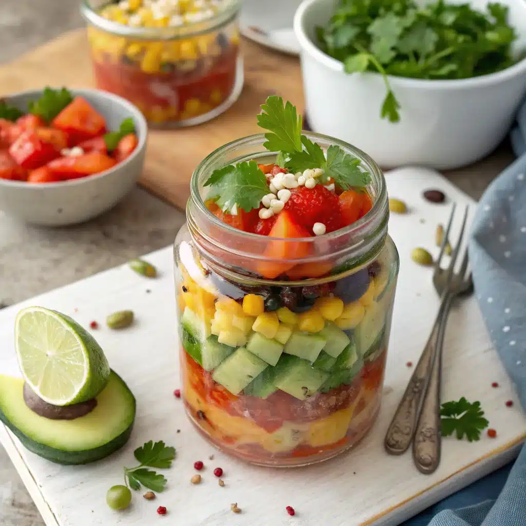 salad in a jar