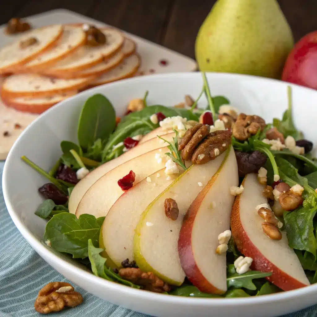Fresh & Flavorful Pear Salad Recipe – Perfect for Autumn Dinners & Healthy Gatherings!