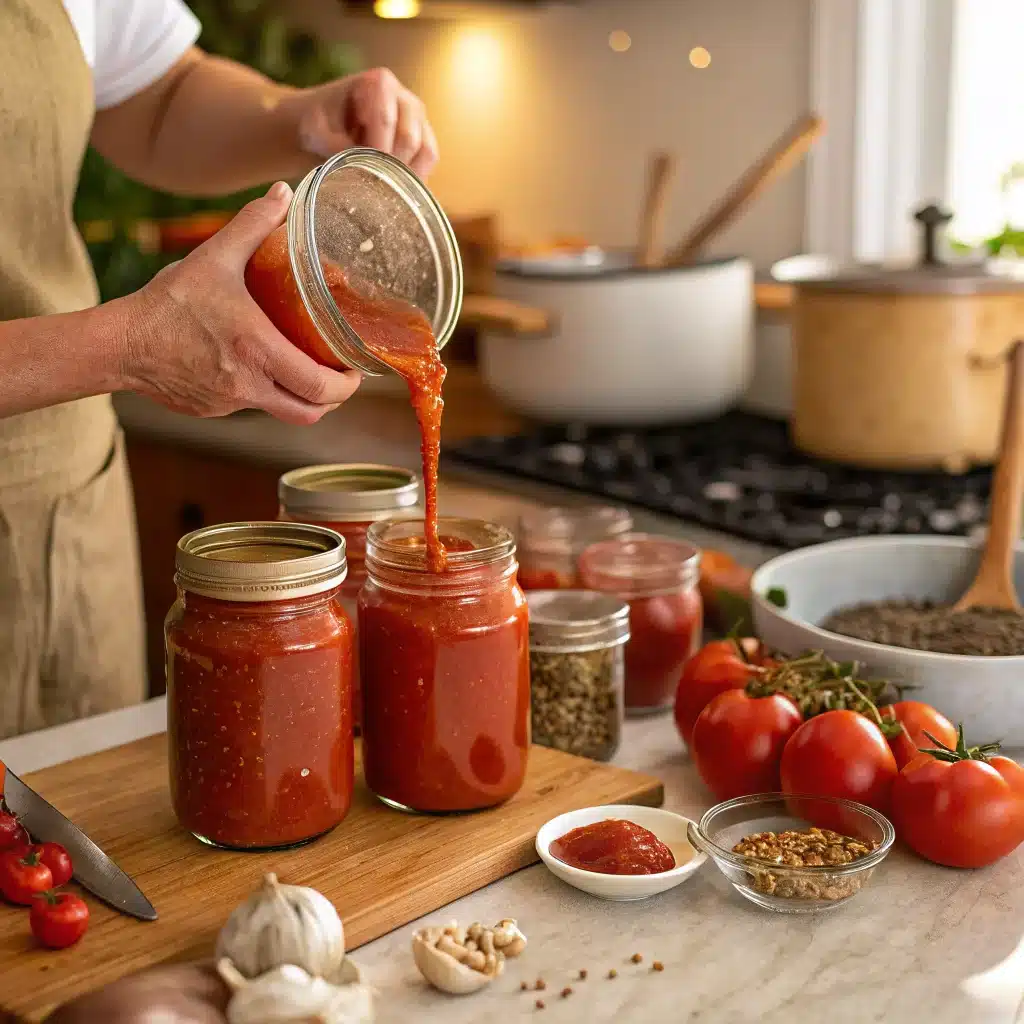 canning tomato sauce