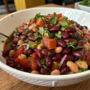 dense bean salad