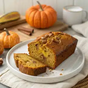 Pumpkin banana bread