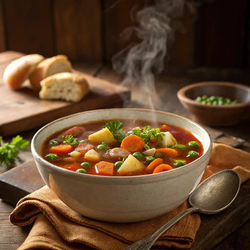 hearty vegetable soup for cold days