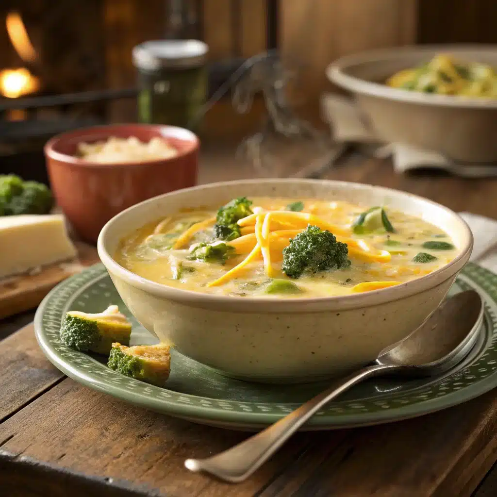 cheddar broccoli soup restaurant style