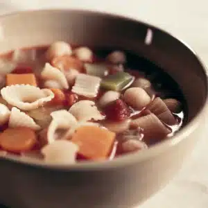 classic minestrone soup with pasta