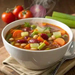 Easy Bean Soup Recipe with Veggies 1 easy bean soup recipe with veggies