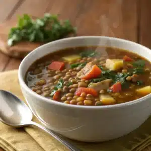 easy lentil soup high protein