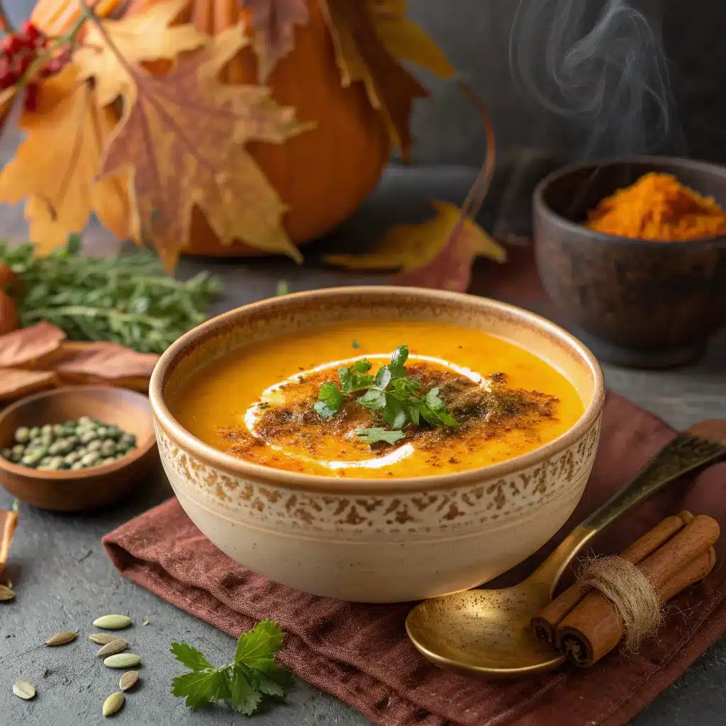 pumpkin soup recipe for fall season