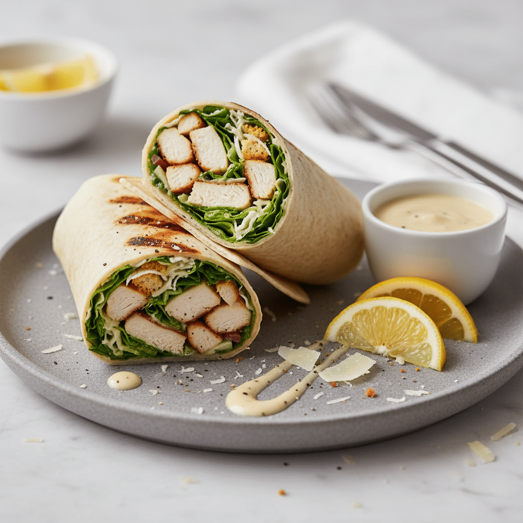 chicken caesar wraps
